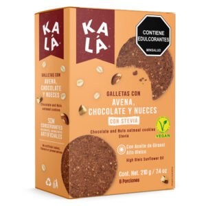 Galletas Kalá avena, chocolate y nueces 210g lateral