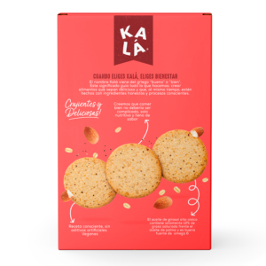 Galletas kalá zero almendras chía 210g trasera
