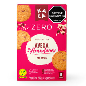 Galletas kalá zero arándanos 216g frontal