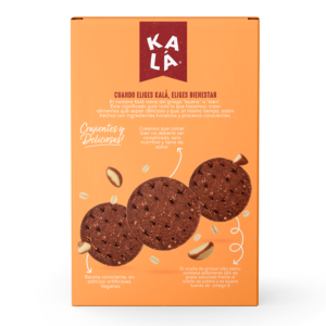 Galletas kalá zero avena, chocolate y nueces 210g trasero