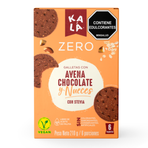Galletas kalá zero avena, chocolate y nueces 210g frontal