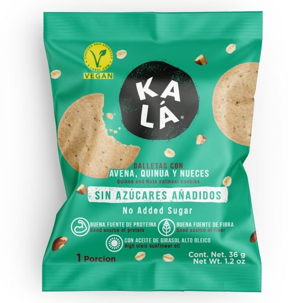 Galletas con Avena, Quinua y Nueces 576 g - Kalá