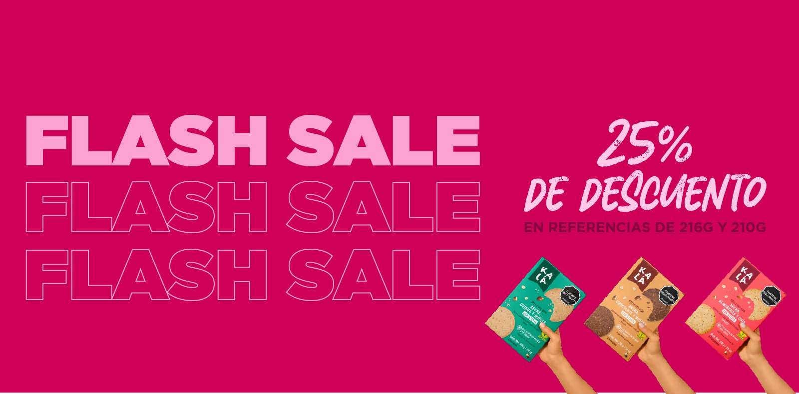 Flash sale madres kalá 2026 banner